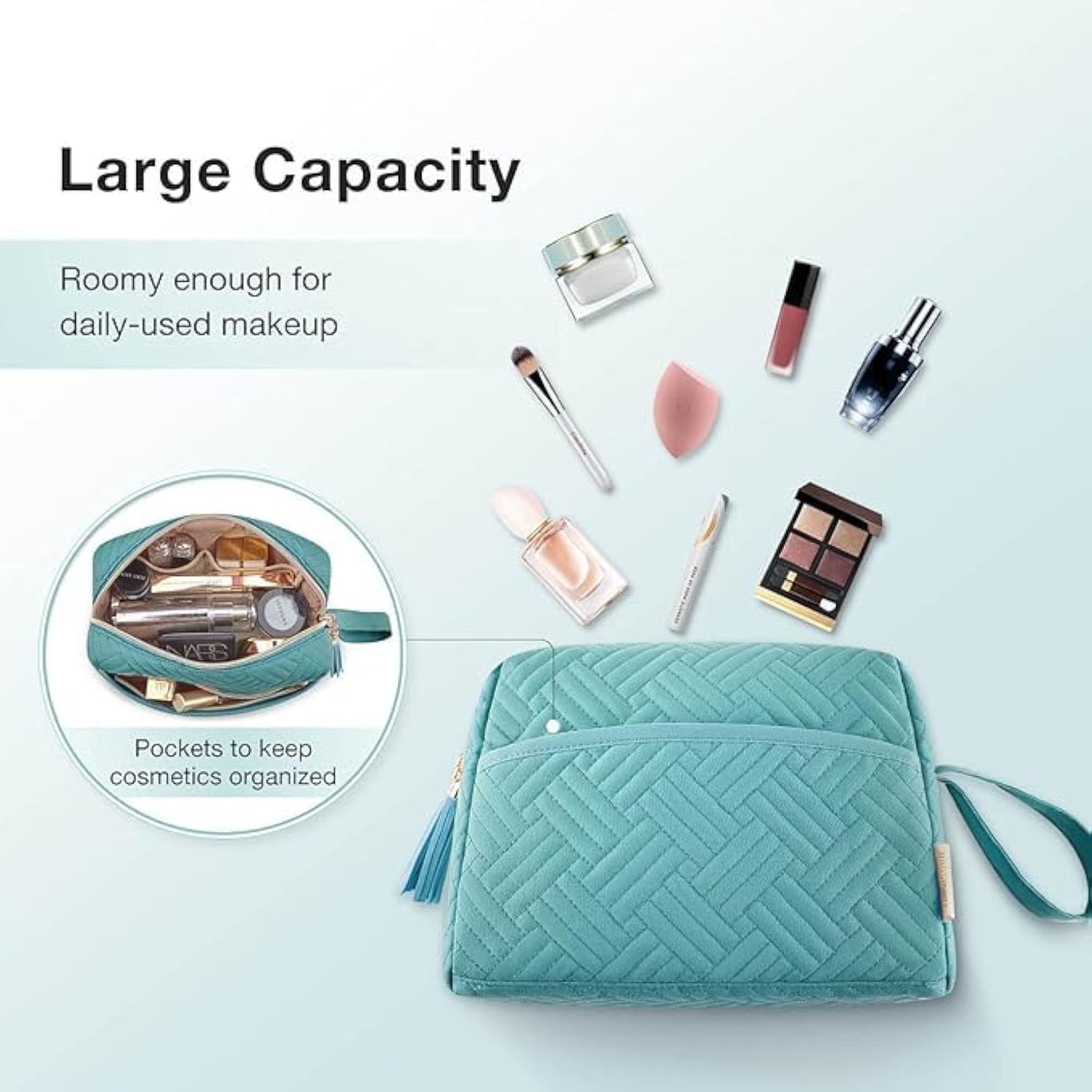 Foldable Hanging Cosmetic Storage Bag for Women